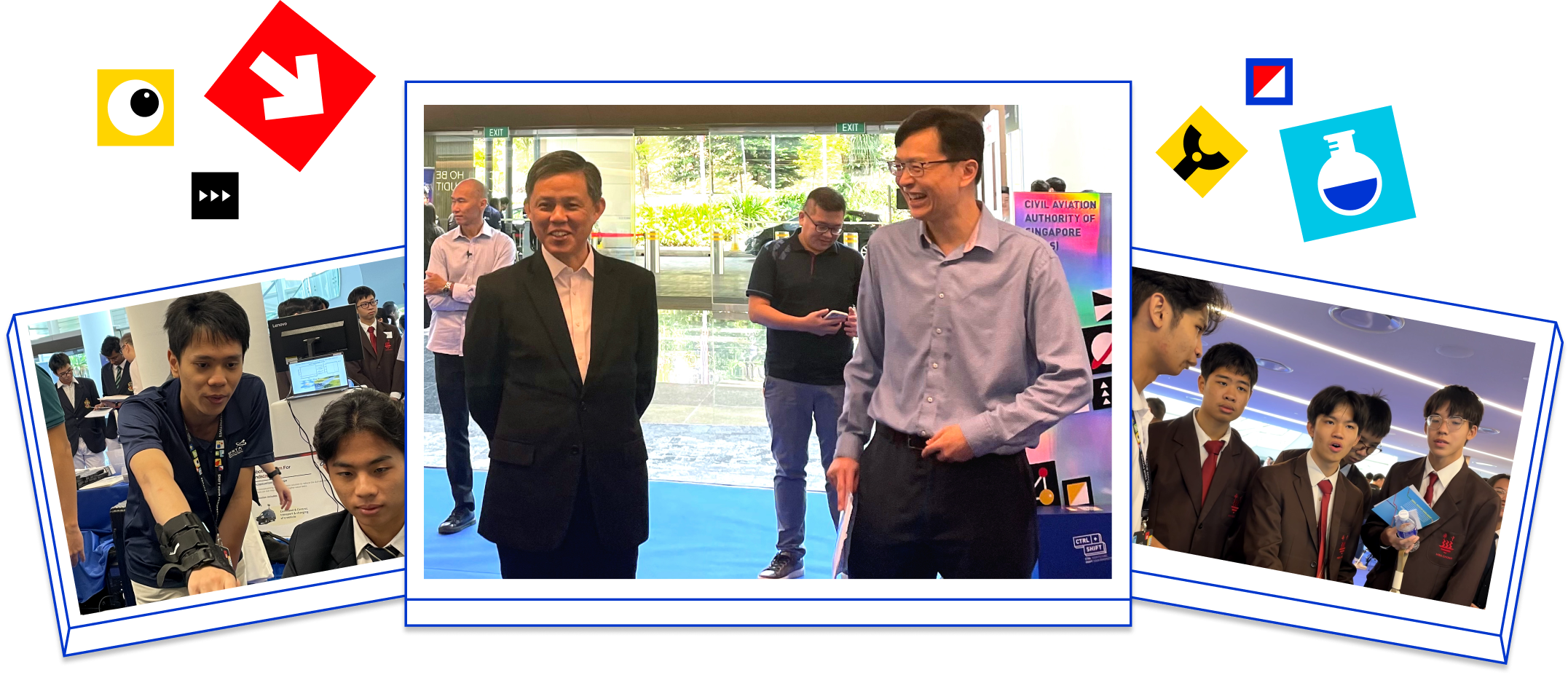 images of participants and organisers during ETPS events